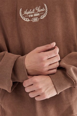 Sweater met Capuchon - Bruin