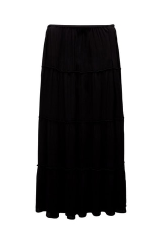 Rok met Ruches - Zwart
