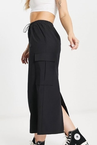 Rechte Rok Hoge Taille - Zwart