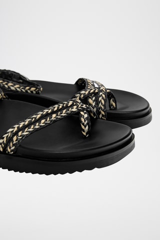 Platform Sandalen - Zwart
