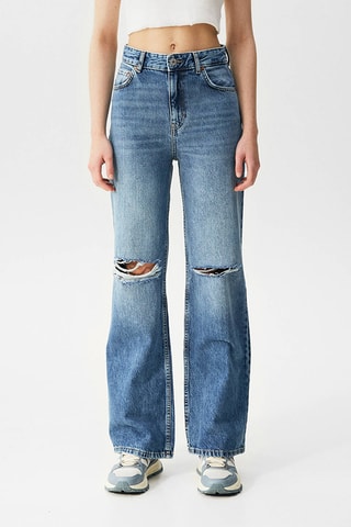 Jeans Wide Legs Blauw