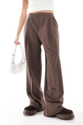 Broek Wide Legs - Bruin