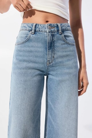 Jeans wide legs - Lichtblauw