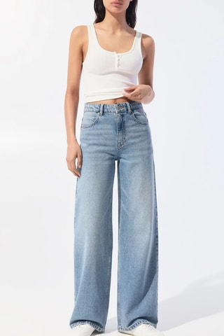 Jeans wide legs - Lichtblauw