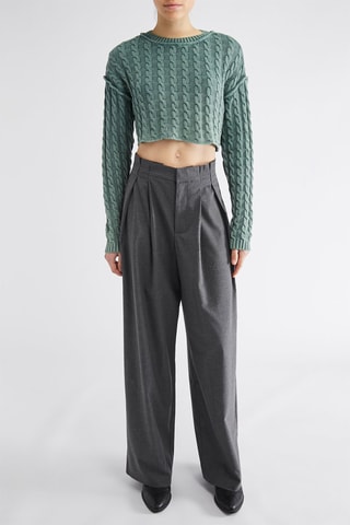 Broek Wide Legs - Grijs