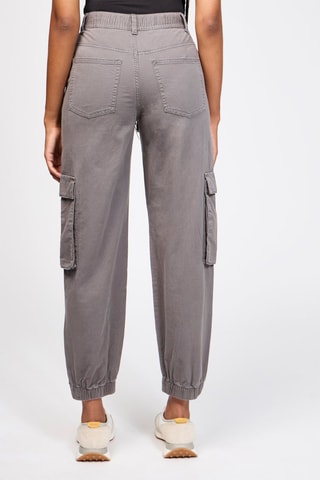 7/8 Broek met Hoge Taille - Grijs