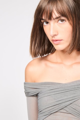 Crop Top - Grijs