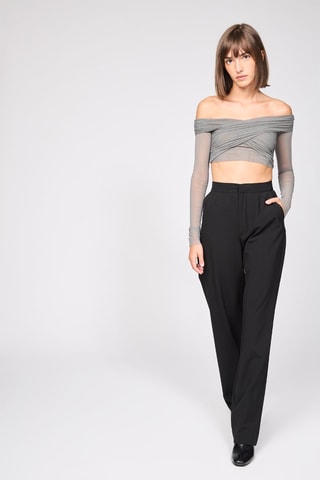 Crop Top - Grijs