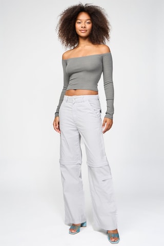 Crop Top - Grijs