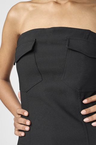 Strapless Top - Zwart