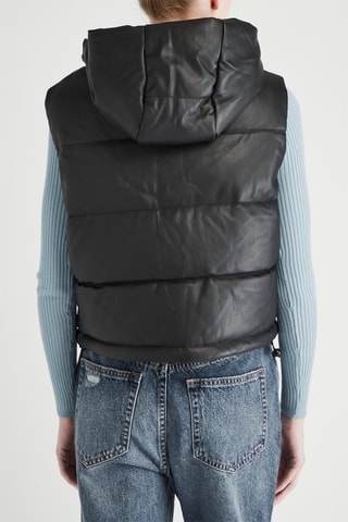 Bodywarmer met Capuchon - Zwart