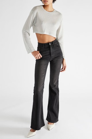 Crop Top - Grijs