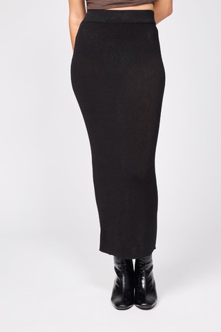 Lange Rok Hoge Taille - Zwart