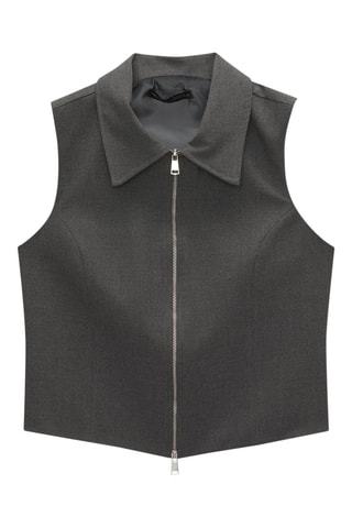 Mouwloos vest- Donkergrijs