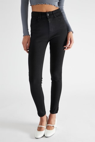 Jeans Hoge Taille - Zwart