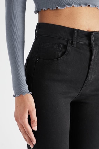 Jeans Hoge Taille - Zwart