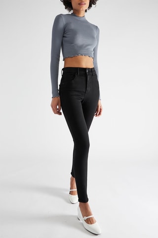 Jeans Hoge Taille - Zwart