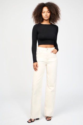 Rechte Jeans - Ecru