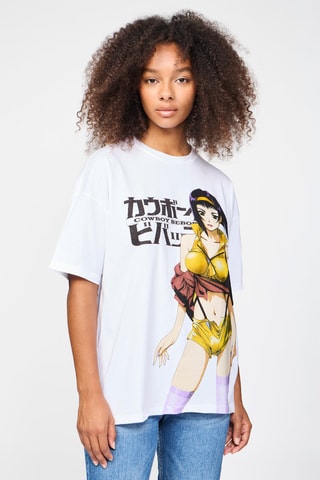 T-shirt Faye Valentine Cowboy Bebop - Wit