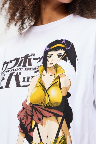 T-shirt Faye Valentine Cowboy Bebop - Wit