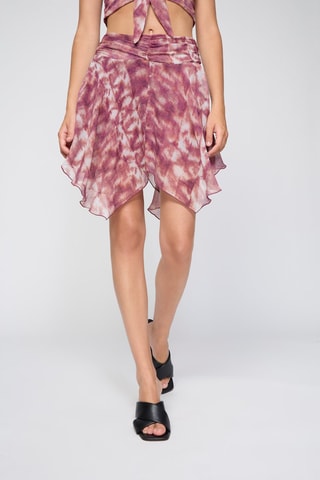 Rok met ruches - Roze