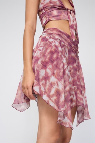 Rok met ruches - Roze