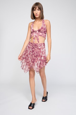 Rok met ruches - Roze