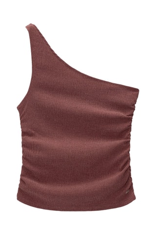 Asymmetrische Top Bordeauxrood
