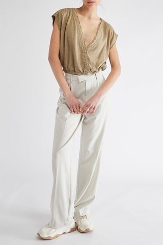 Linnen Top - Beige