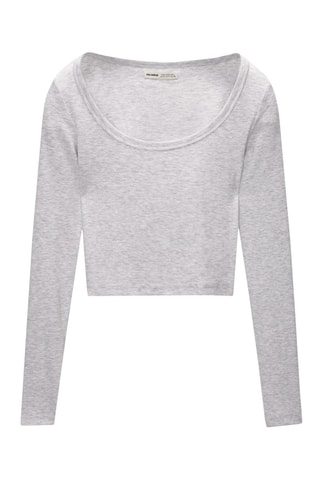 Top - Gemêleerd Lichtgrijs