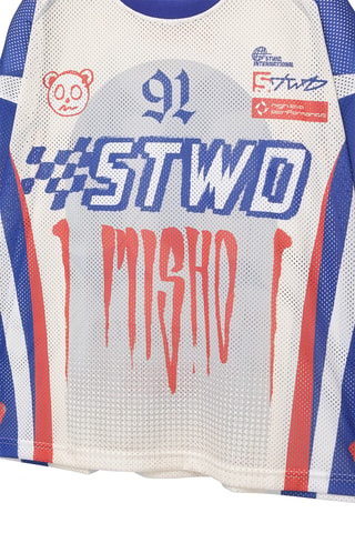 T-shirt - Kobaltblauw en Wit