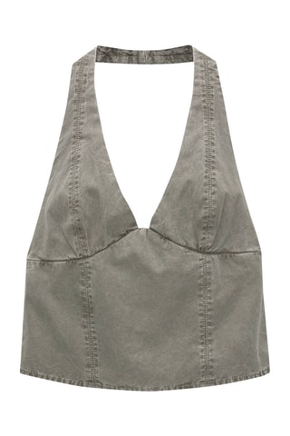 Crop Top - Lichtgrijs