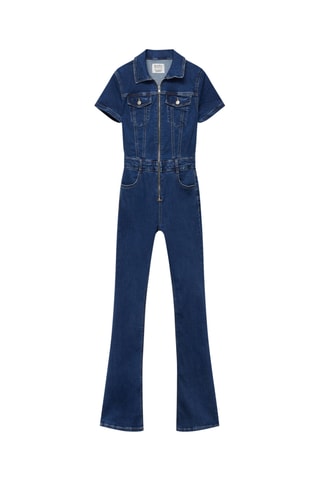 Spijkerjumpsuit - Marineblauw