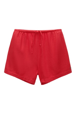 Linnen Short - Rood
