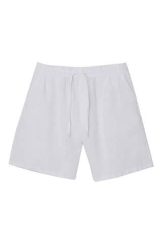 Linnen Bermuda - Wit