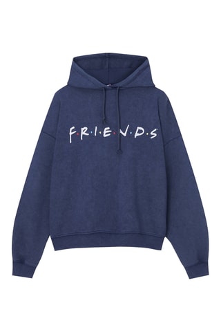 Sweater met Capuchon Friends - Gemêleerd Marineblauw