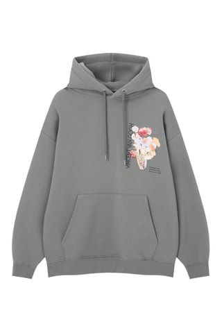 Sweater met Capuchon - Lichtgrijs