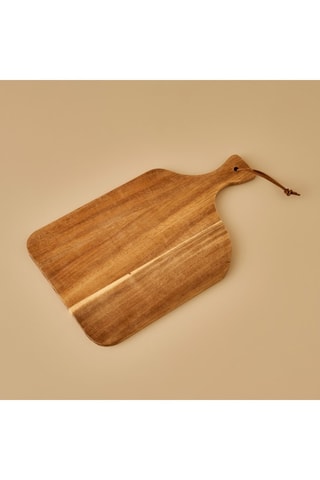 Tabla para cortar de acacia - 20,5 x 34 x 1 cm