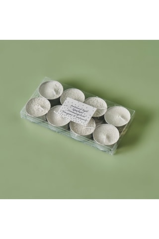 Vela calientaplatos - Blanco - 18 x 12 x 7 cm