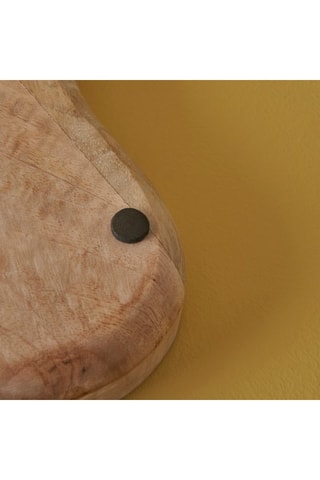 Plato decorativo de madera de mango - Natural - 30 x 3,5 x 20 cm