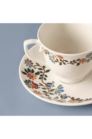 2 tazas de café de porcelana - 9 cl