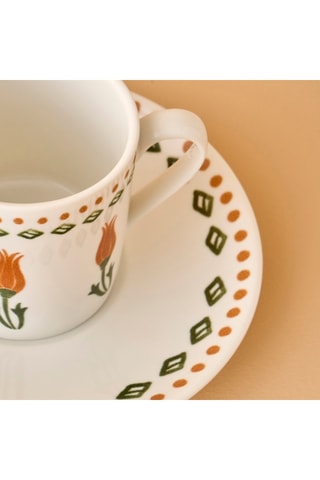 2 tazas de café de porcelana - 9 cl