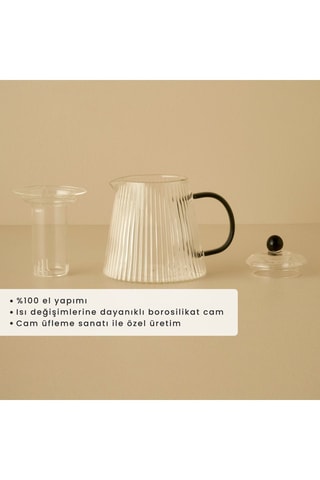 Tetera de vidrio de borosilicato - 50 cl