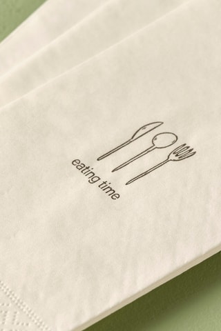 25 servilletas de tela - Blanco