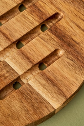 Posavasos de madera de acacia