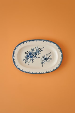 Fuente de porcelana - 25 x 15 x 5 cm