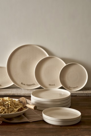 Plato de postre de porcelana - 21 cm