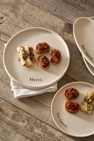 Plato de postre de porcelana - 21 cm