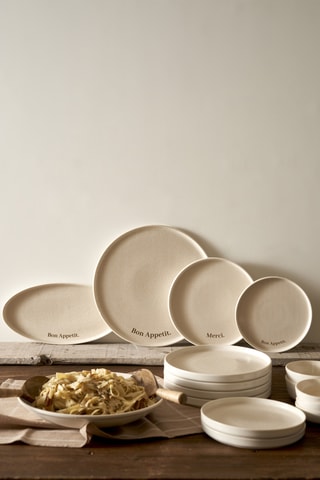 Plato de postre de porcelana - 21 cm