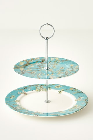 Expositor de porcelana para galletas reproducción Almendro en flor Van Gogh